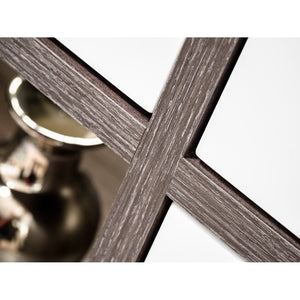 Buffet, credenza modello CRISS + LED. Mobile buffet di design moderno per il tuo soggiorno o sala da pranzo.