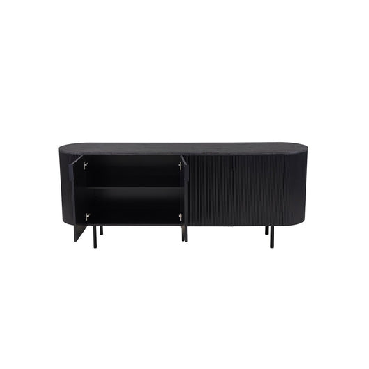Buffet / Credenza VAGOS - 4 porte - Dimensioni L200 x H80 x P45 cm - Colore marrone scuro - Stile Design