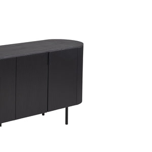 Buffet / Credenza VAGOS - 4 porte - Dimensioni L200 x H80 x P45 cm - Colore marrone scuro - Stile Design