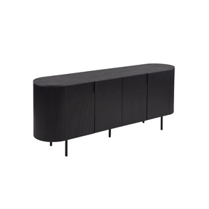 Buffet / Credenza VAGOS - 4 porte - Dimensioni L200 x H80 x P45 cm - Colore marrone scuro - Stile Design