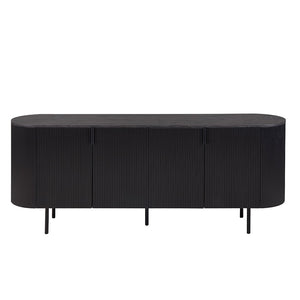 Buffet / Credenza VAGOS - 4 porte - Dimensioni L200 x H80 x P45 cm - Colore marrone scuro - Stile Design