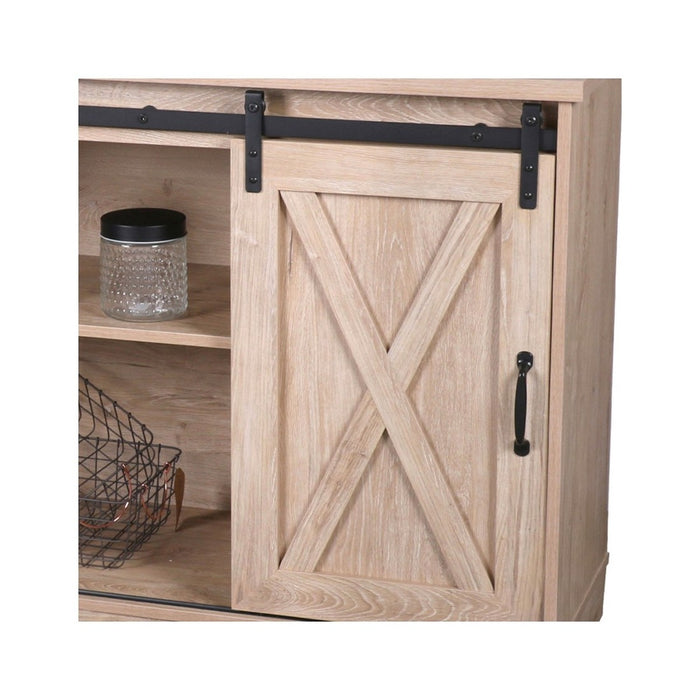 Buffet WAYNE – Rovere Chiaro con 2 Porte Scorrevoli e 2 Vani