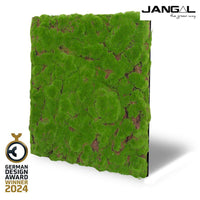 JANGAL Pannelli acustici Modulabili in FLORA sintetica ULTRAREALISTICA 52x52cm mod. FOREST GREEN BULK