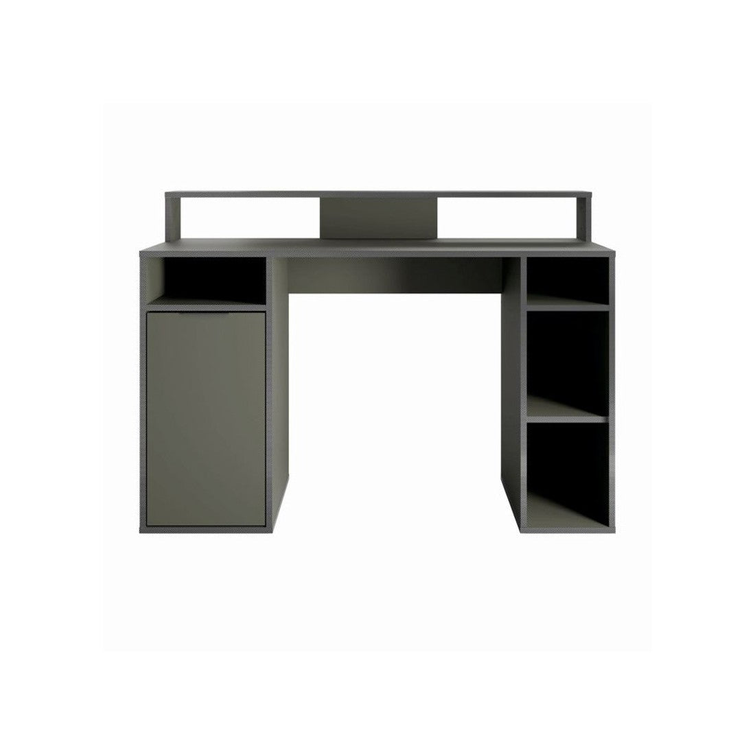 Scrivania 1 Porta GRAPHIX - 125 cm - Grigio Grafite - Collezione GRAPHIX