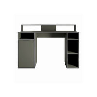 Scrivania 1 Porta GRAPHIX - 125 cm - Grigio Grafite - Collezione GRAPHIX