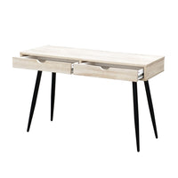 Scrivania CALIFORNIA stile scandinavo con 2 cassetti color legno