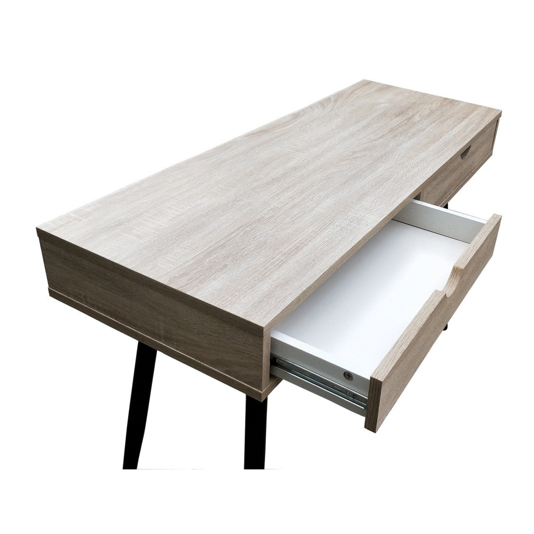 Scrivania CALIFORNIA stile scandinavo con 2 cassetti color legno