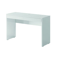 Scrivania, Toeletta design con due cassetti collezione SHERRY colore bianco finitura lucida