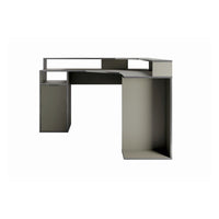 Scrivania ad Angolo 1 Porta GRAPHIX - 139 cm - Grigio Grafite - Collezione GRAPHIX