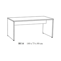 Scrivania professionale 140cm colore rovere grezzo collezione YUKON