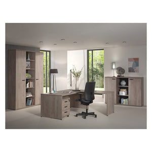 Scrivania professionale 160 cm colore rovere grezzo collezione YUKON