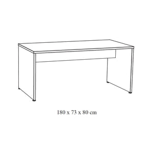 Scrivania professionale 180cm colore rovere chiaro collezione YUKON