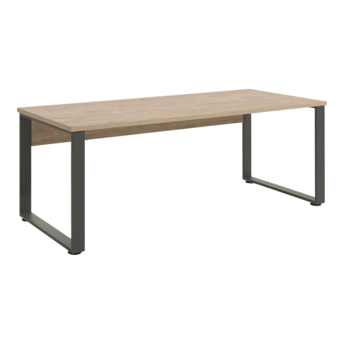 Scrivania professionale retta 170cm – Rovere dorato e nero – Collezione DEPÉ