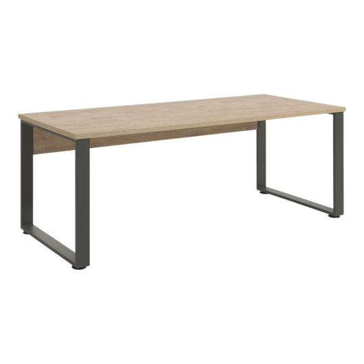 Scrivania professionale retta 170cm – Rovere dorato e nero – Collezione DEPÉ