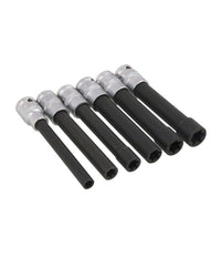 Bussola Chiavi Torx Femmina Set Lunghi E10-e20 Testa Cilindro Attacco 1/2 Quadro         