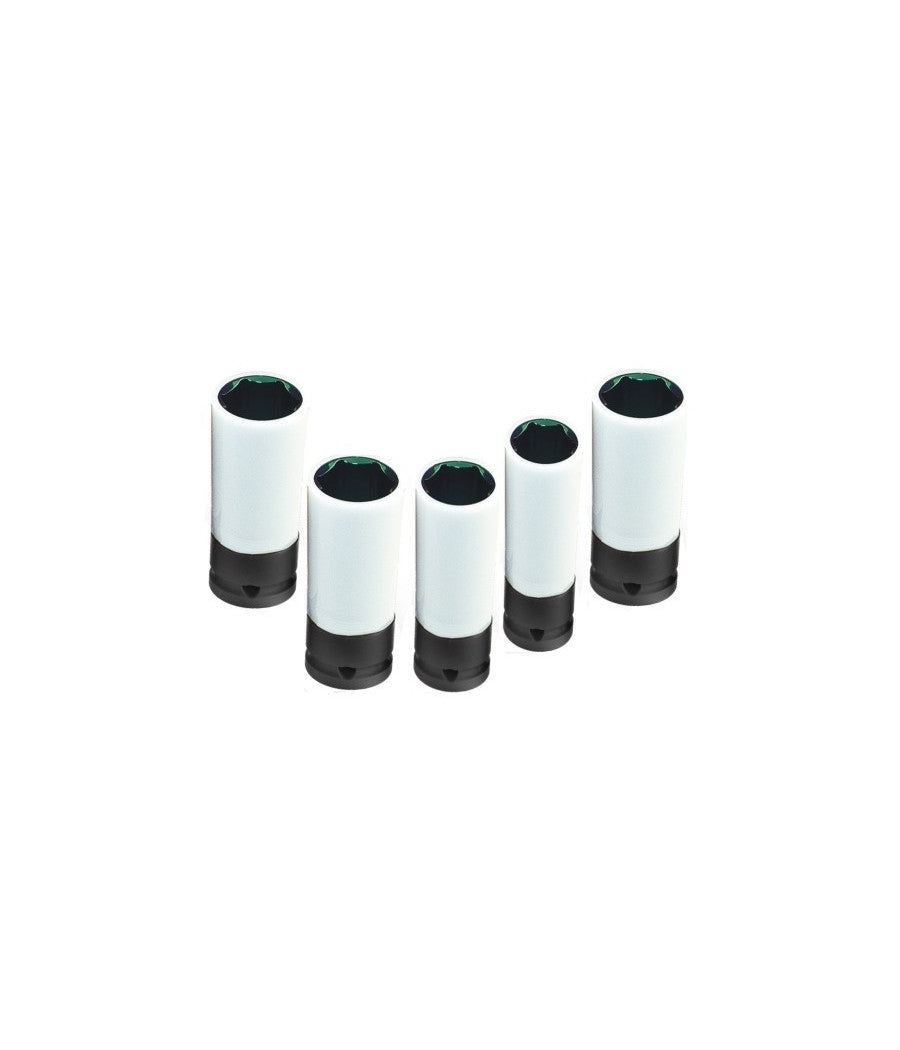 Bussole Boccole A Percussione In Cromo Molibdeno Vinilicato Kit Da 5 Pezzi 1/2"         