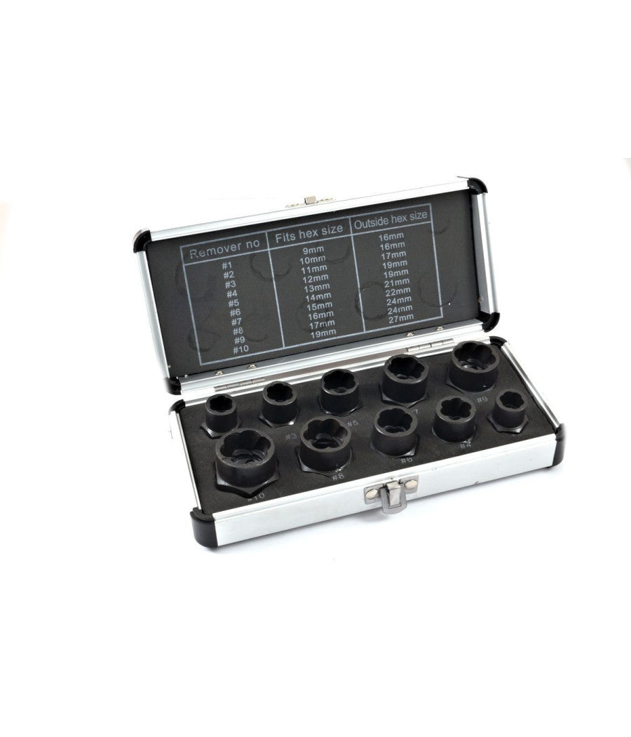 Bussole Estrattori Dadi E Bulloni Danneggiati Alte Basse Set 10 Pz         