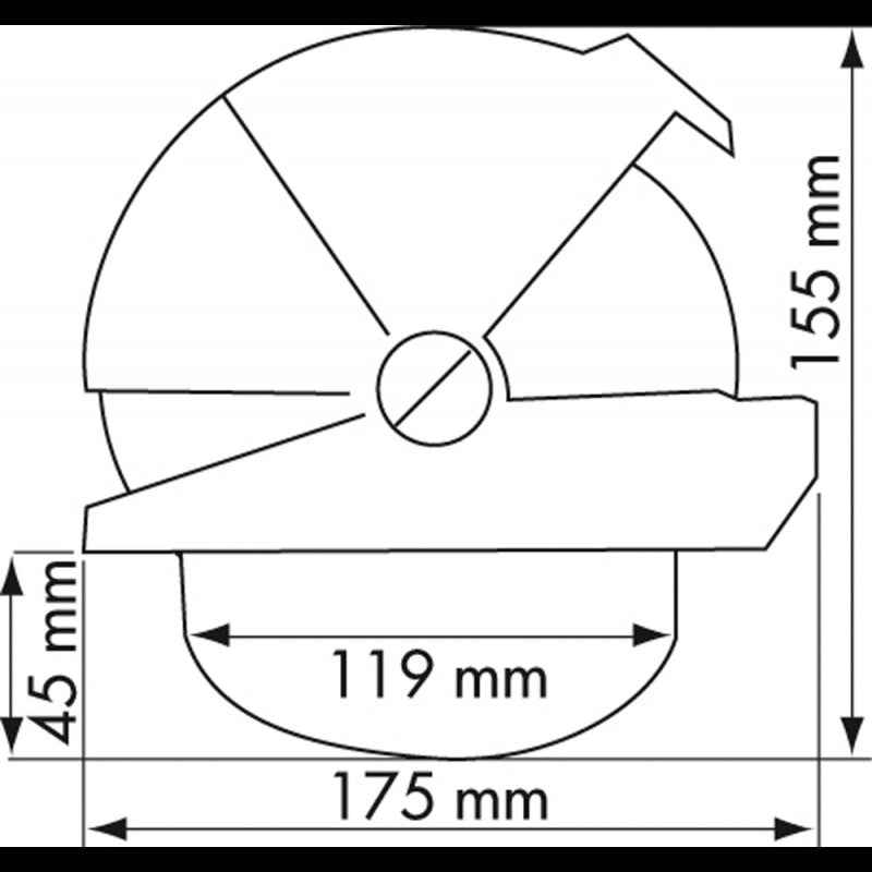 STAFFA NERA PER BUSSOLA OFFSHORE135
