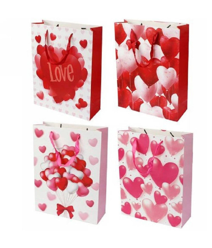 Busta Da Regalo Per San Valentino Cuori 38 X 50 X 18 Cm 71094 Modelli Assortiti         