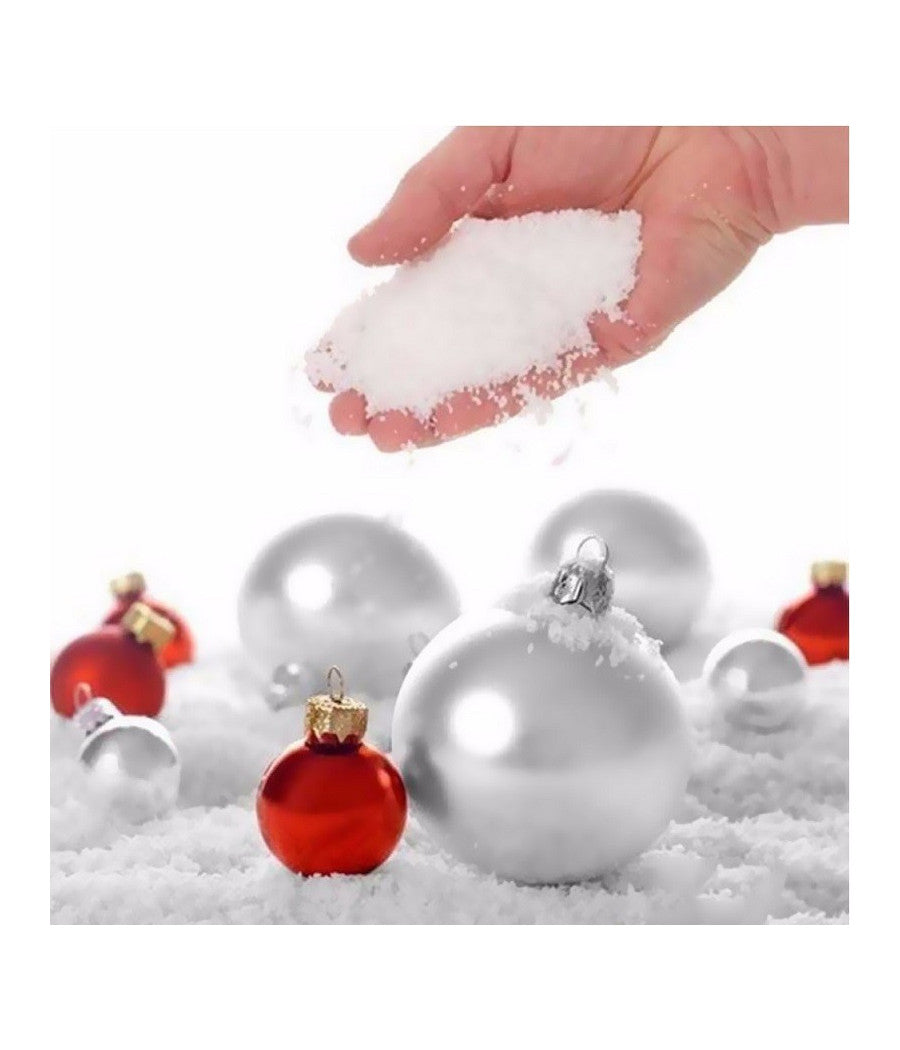 Busta Di Neve Artificiale 120gr Per Addobbi Albero Decorazioni Natalizie         