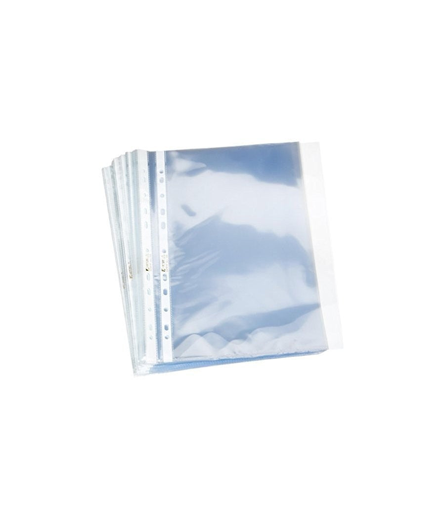Buste Portadocumenti A Perforazione Universale A4 Goffrata Apertura Trasparente         