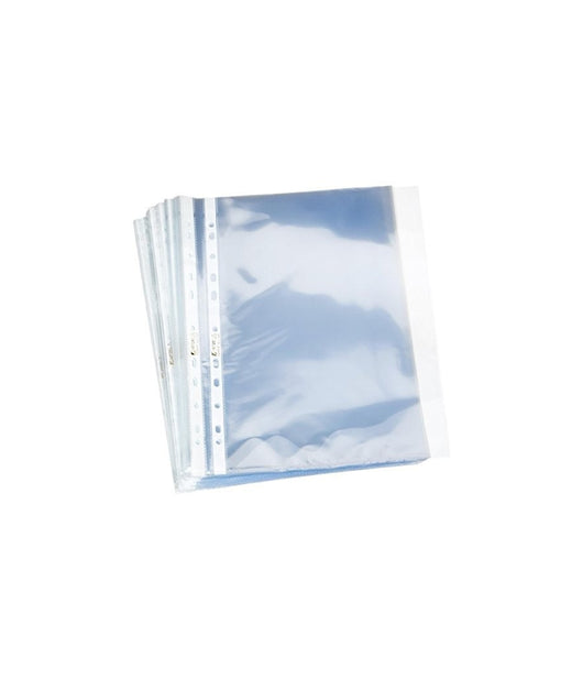 Buste Portadocumenti A Perforazione Universale A4 Goffrata Apertura Trasparente         