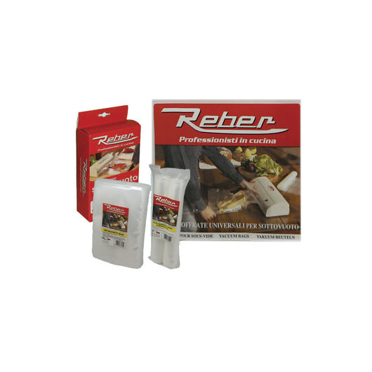 Buste sottovuoto goffrate 15x40 cm – Confezione da 100 pezzi – Reber