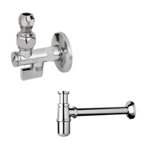 Rubinetto sottolavabo sfera filtro cromato completo sifone