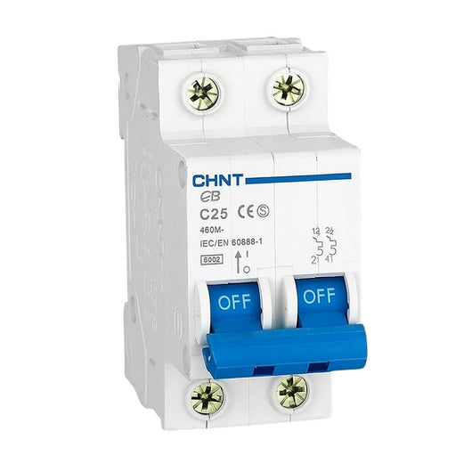 Chint interruttori magnetotermici 1p+n curva c 4,5ka serie eb 2 moduli *** ampere 25 ampere, confezione 1