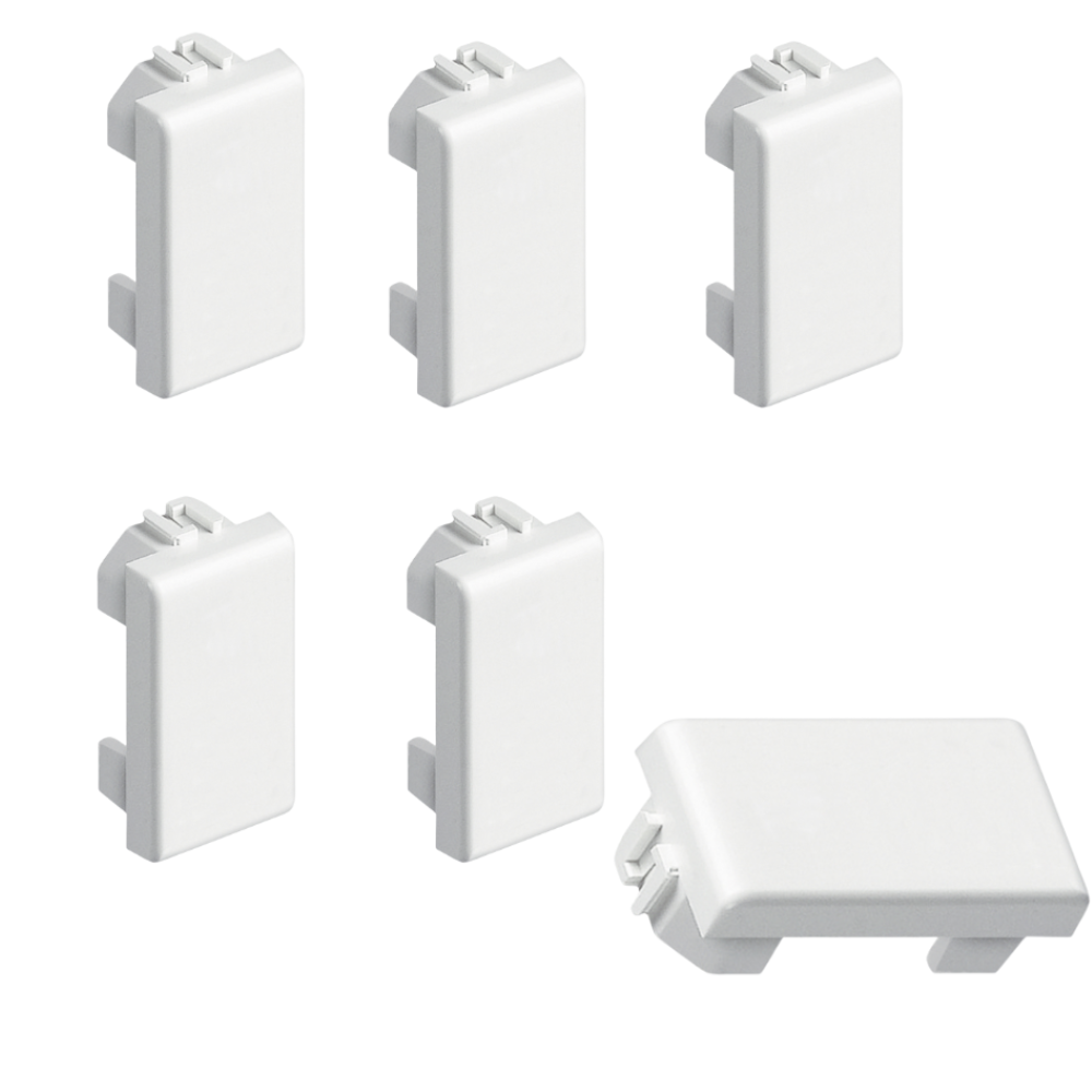 Kit adattatore 1 modulo copriforo compatibile con bticino matix am5000 *** numero pezzi 6, confezione 1