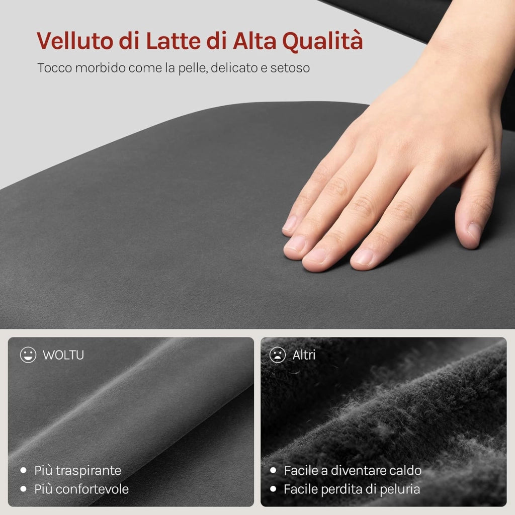 Sgabelli Cucina Set di 2, Sgabelli Bar Girevoli a 360°, con Schienale e Poggiapiedi, in Velluto di Latte, per Cucina, Bar, Soggiorno, Grigio Scuro