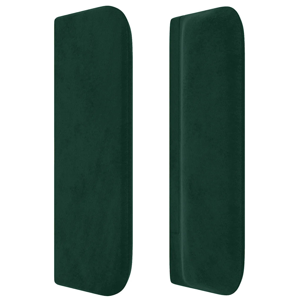 Testiera ad Orecchio Verde Scuro 93x16x78/88 cm in Velluto