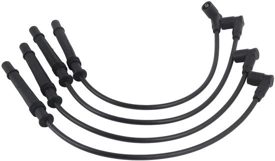 Impianto di accensione a 4 poli - Sostituzione 8200486877 - Materiale Koper/Silicone - Per Dacia Logan MCV II - Lunghezza 550mm/480mm - Per veicoli senza distributore di carburante - Cavo di accensione