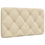 Coussin de tête de lit crème 80 cm tissu