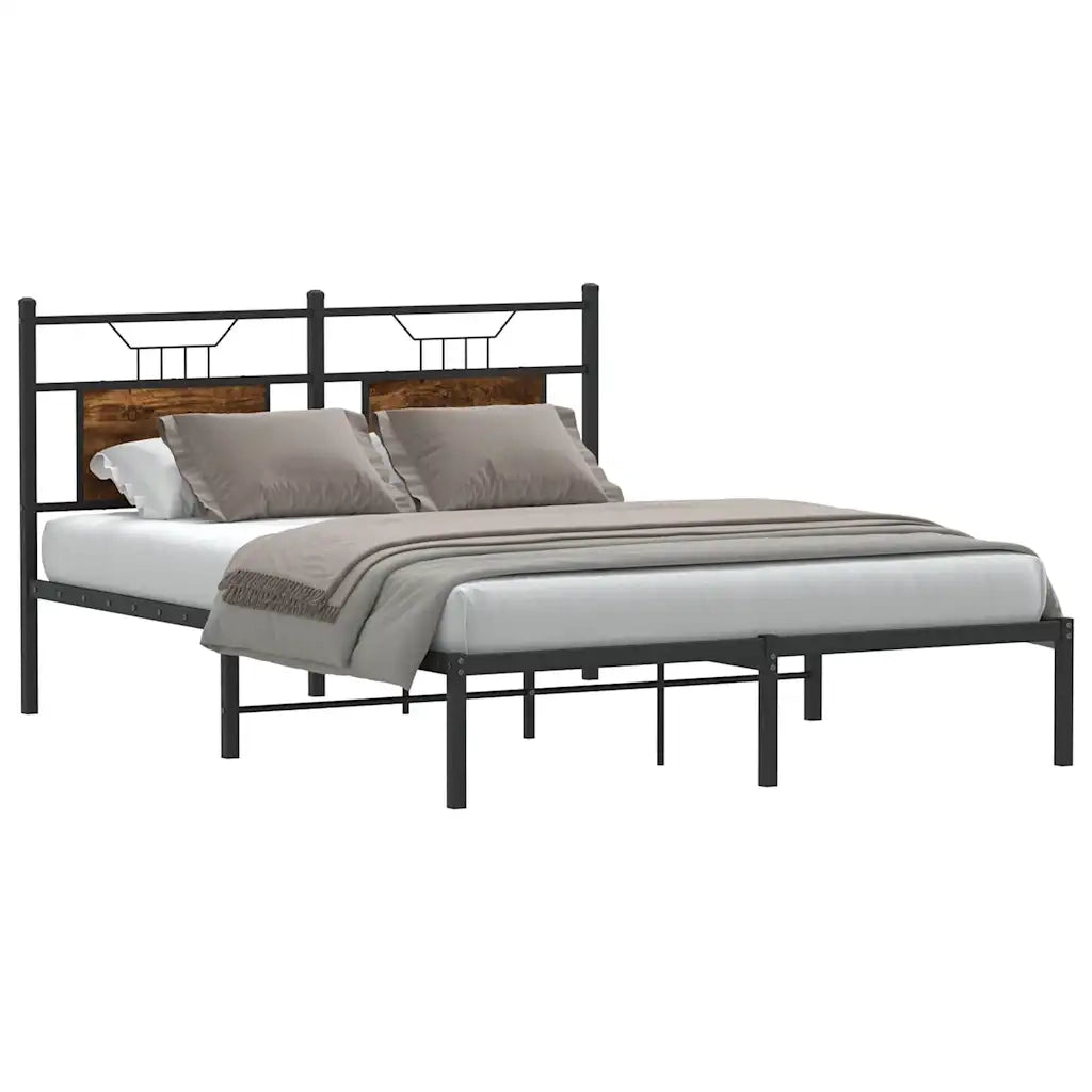 Giroletto senza Materasso Rovere Fumo 140x190 cm in Truciolato
