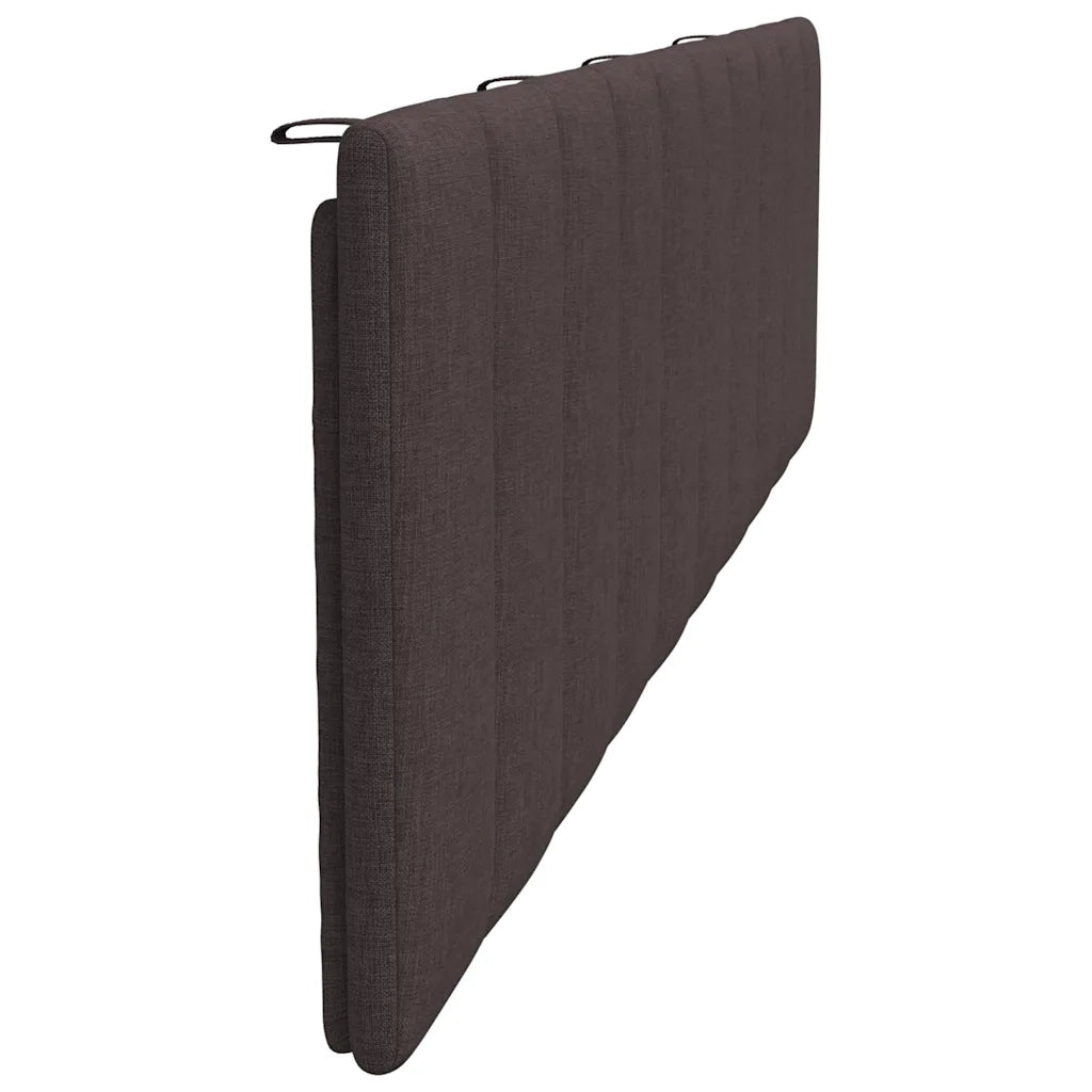 Coussin de tête de lit Hanko marron foncé 200 cm tissu