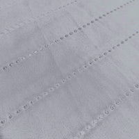 Copridivano Trapuntato con Penisola Destra Seduta 290 cm in Microfibra Grigio