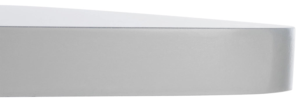 Tavolino quadrato da appoggio con ripiano in legno bianco/bianco