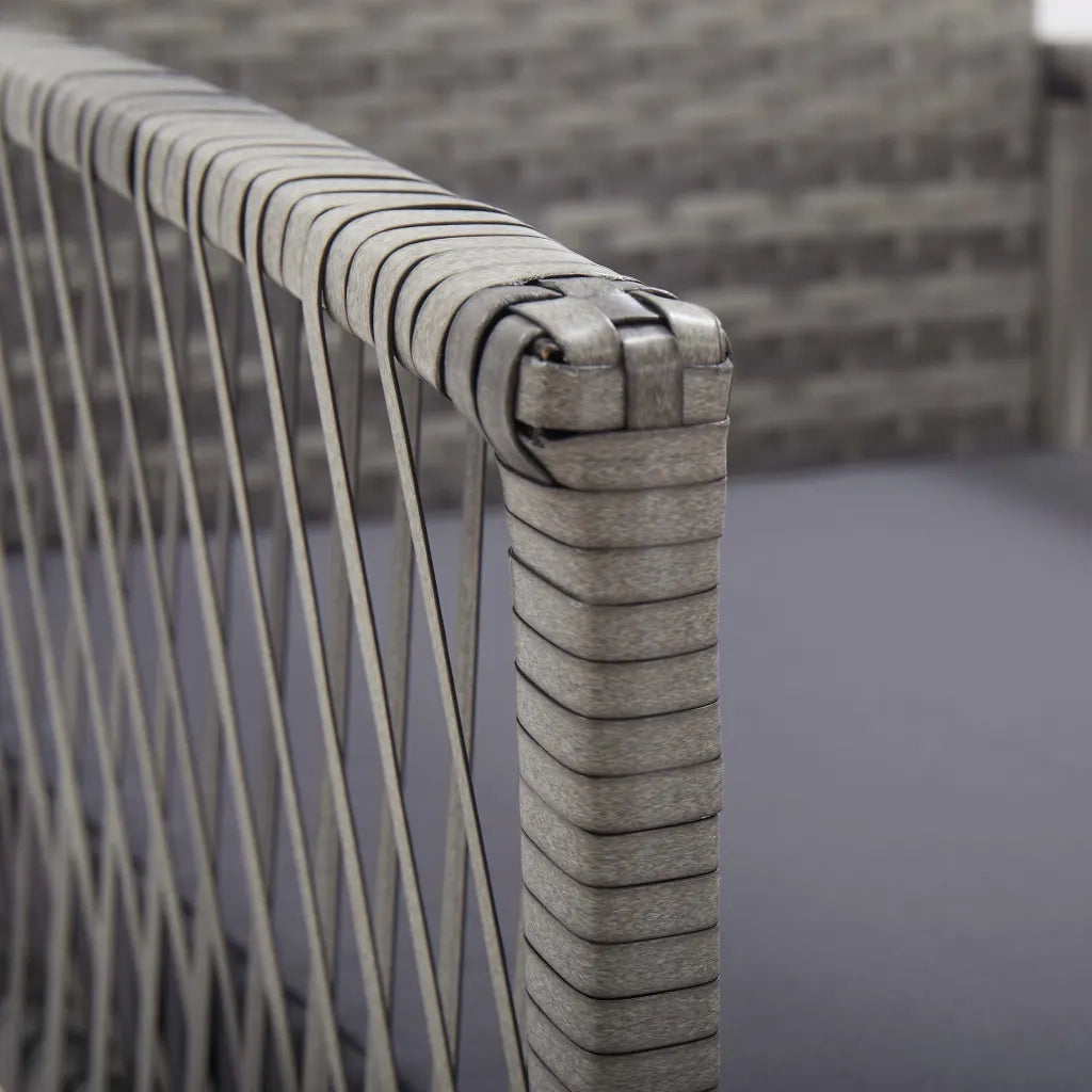 Poltrone da Giardino con Cuscini 2 pz Antracite in Polyrattan 46441