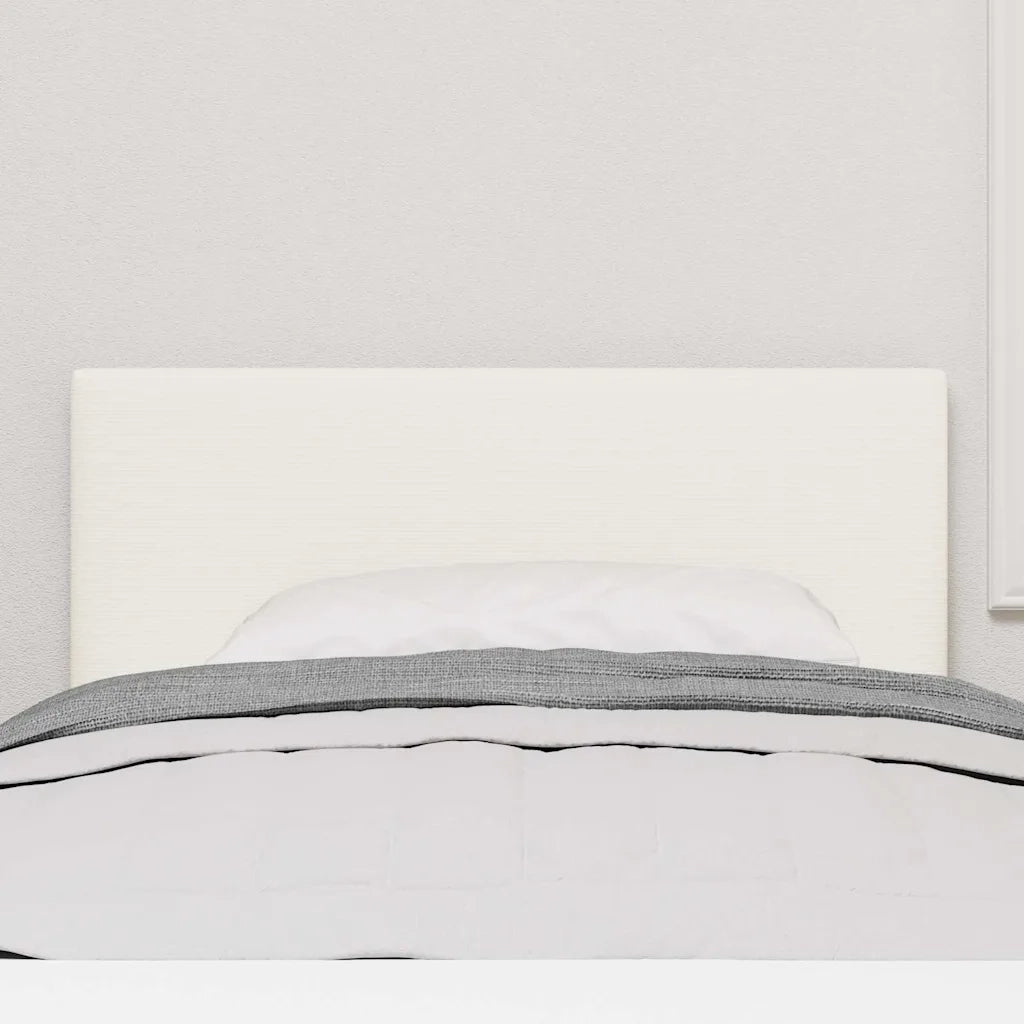 Testiera | Testata LED con strisce LED Crema 100 cm Tessuto in Cords