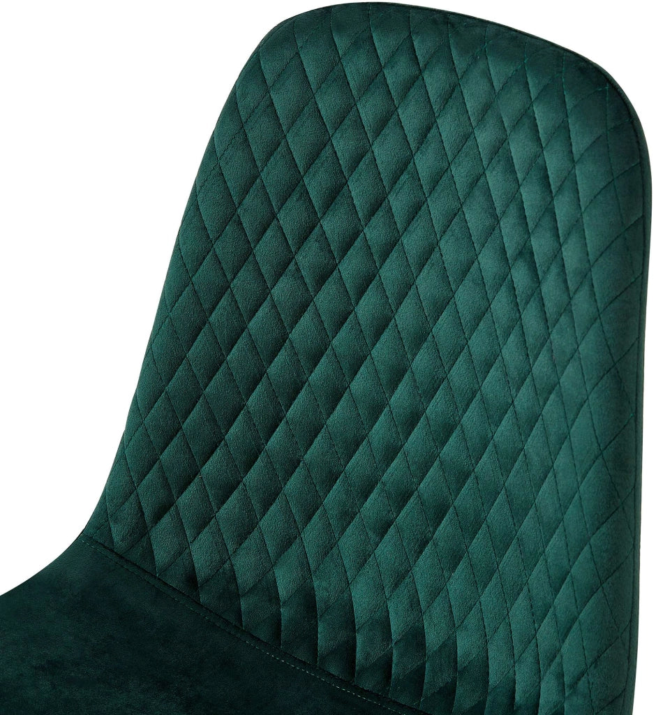 Set di 4 sedie Giverny verde,Velluto