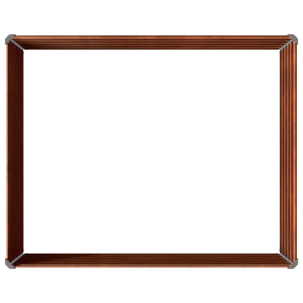 Letto rialzato da giardino Ruggine 100 x 80 x 55 cm cartone 8006391