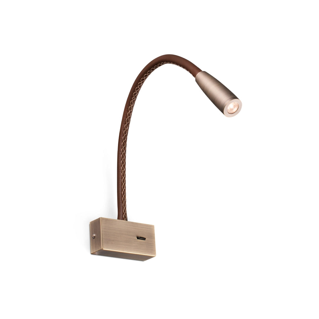 LEAD Lampada da parete lettore bronze