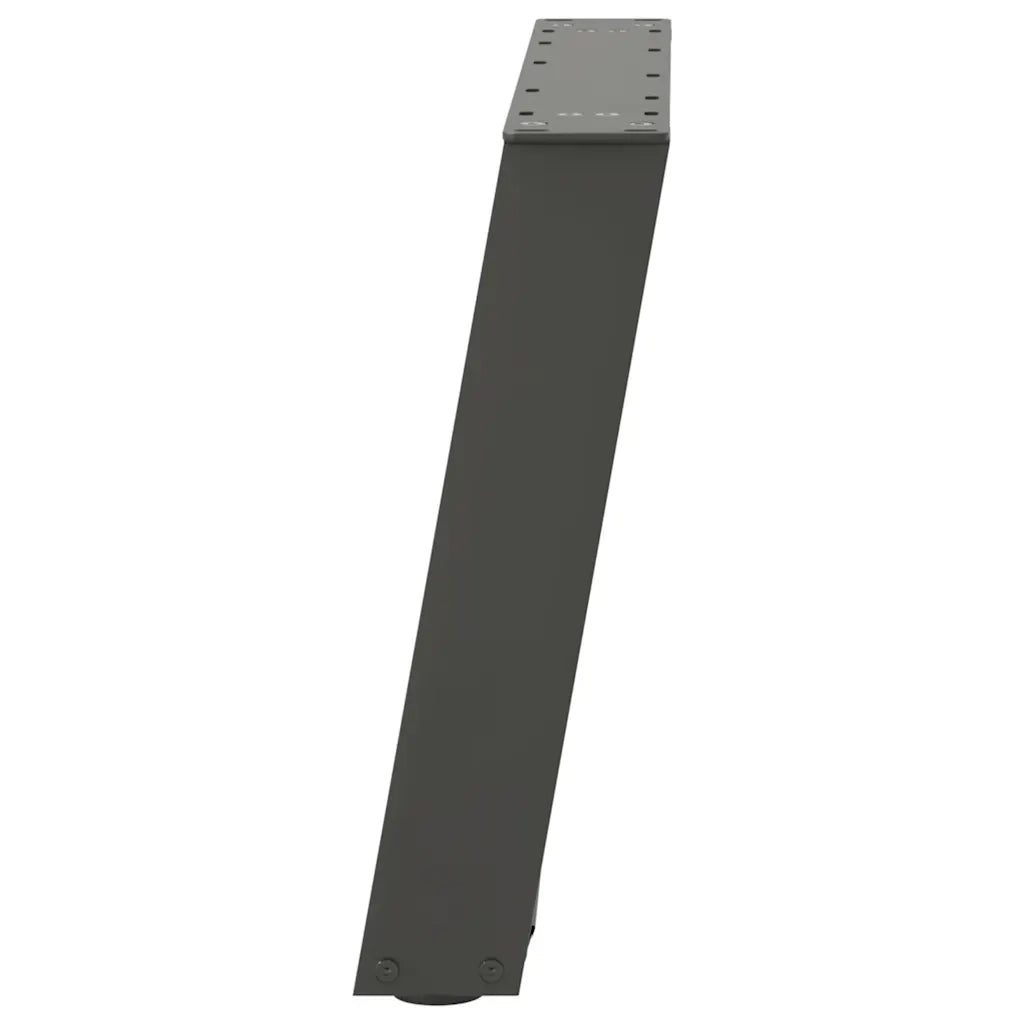 vidaXL Gambe per Tavolino da Caffè a Forma di U 2 pz Antracite 60x(42-43) cm Acciaio
