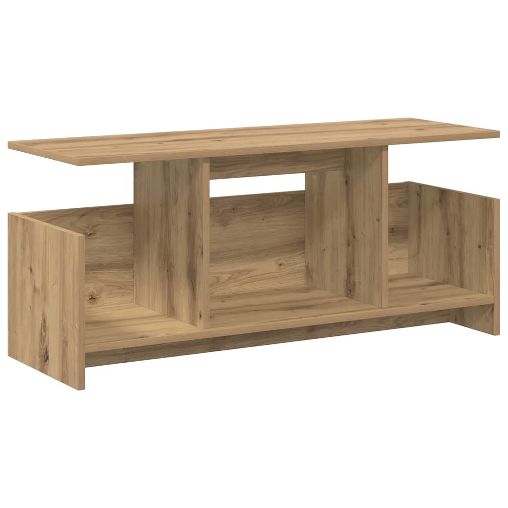 Supporto TV-Credenza per TV-Mobile TV Rovere artigianale 102 x 35 x 45 cm