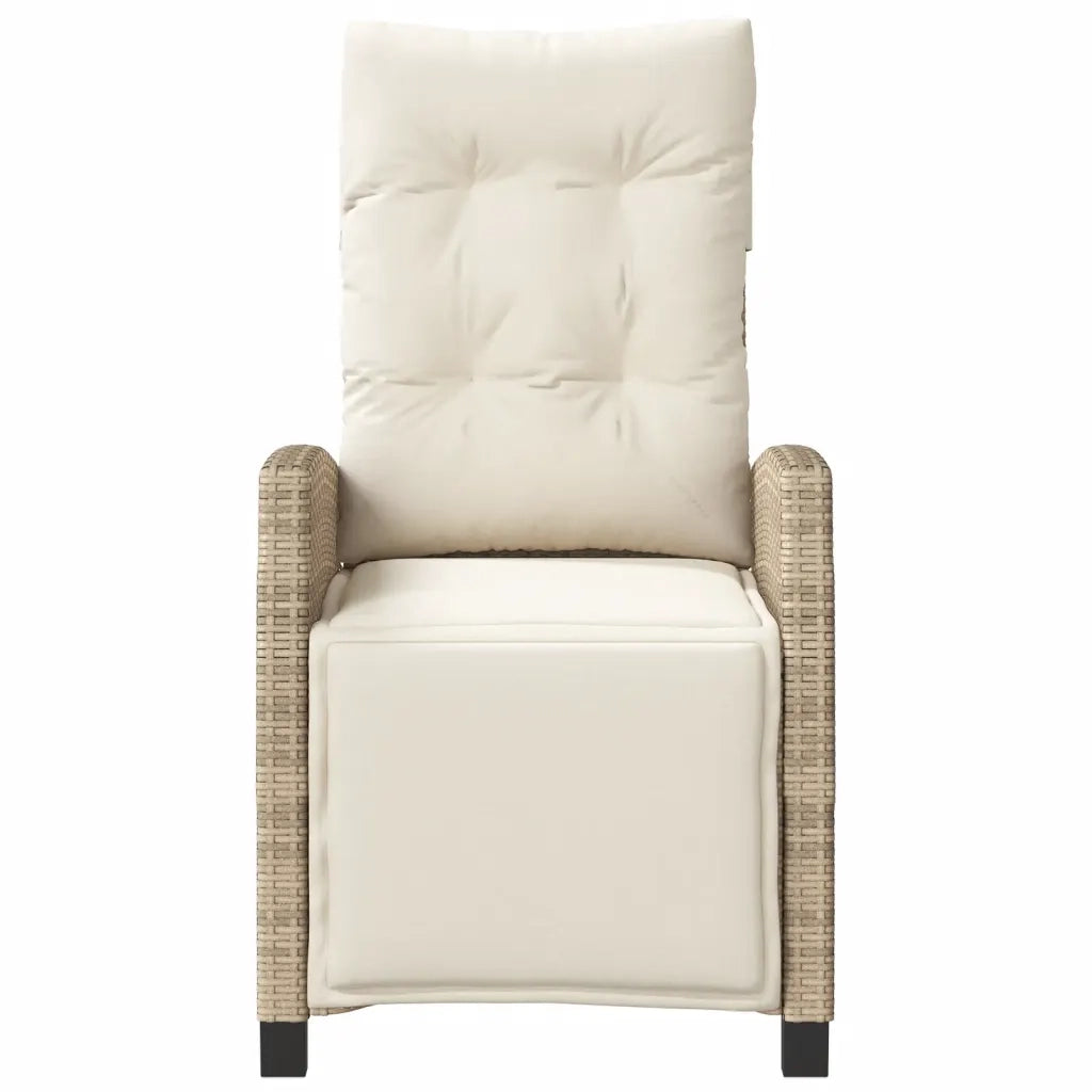 Set da Bistrò 3 pz con Cuscini Beige in Polyrattan