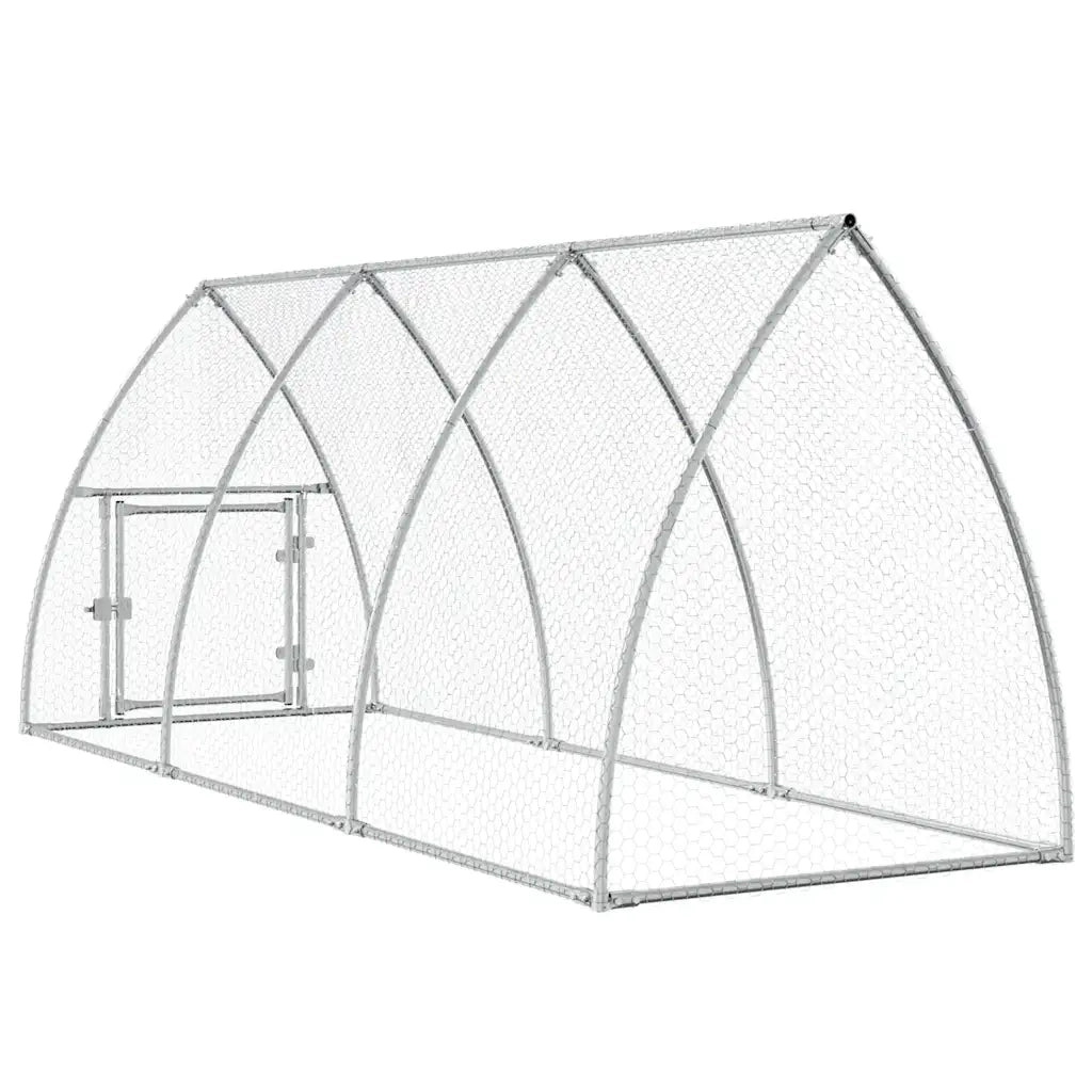 Gabbia per Polli Argento 300x105x120 cm in Acciaio Zincato CFW3080828