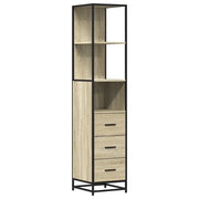 Armadietto Bagno | Armadio da bagno Rovere Sonoma 35x37,5x166 cm Legno Multistrato