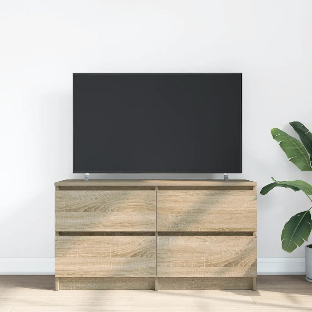 Mobile Porta TV Rovere Sonoma 100x35x54 cm in Legno Multistrato 861798