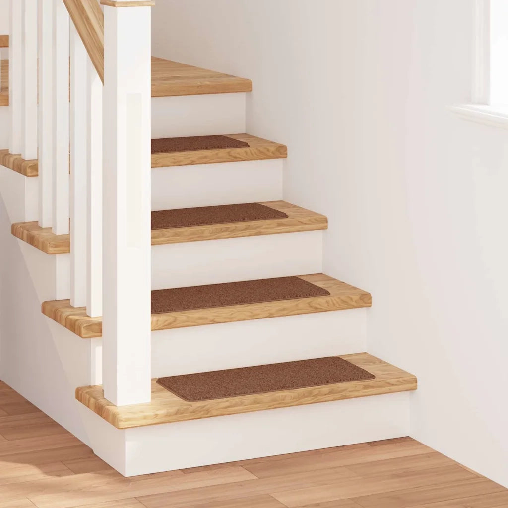 Tappetini Antiscivolo per Scale 15 pz | Gradini per Scale Giallo 60 x 25 cm PP